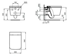 Ideal Standard Blend - Hangend Toilet, Aquablade, Wit T368601 -sanitino 07419321f98facacab96e0af