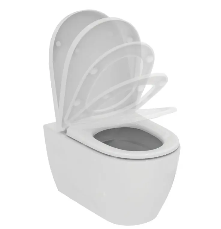 Ideal Standard I.Life O - Hangend Toilet Met Zitting Wrapove, SoftClose, Wit T572501 4 Ideal Standard I.Life O - Hangend Toilet Met Zitting Wrapove, SoftClose, Wit T572501 - Afbeelding 4