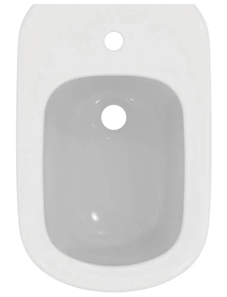 Ideal Standard Tesi - Hangend Bidet, 360x530 Mm, Met Overloop, Kraangat, Wit T457001 3 Ideal Standard Tesi - Hangend Bidet, 360x530 Mm, Met Overloop, Kraangat, Wit T457001 - Afbeelding 3