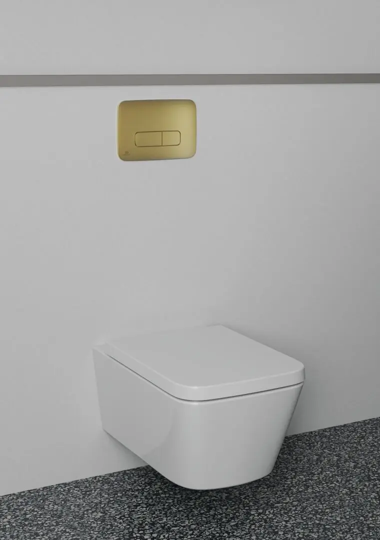 Ideal Standard Oleas - Bedieningsplaat, Geborsteld Goud R0459A2 4 Ideal Standard Oleas - Bedieningsplaat, Geborsteld Goud R0459A2 - Afbeelding 4