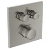Ideal Standard CeraTherm Navigo - Inbouwthermostaat, Opbouwdeel, 2 Gebruikers, Silver Storm A7302GN