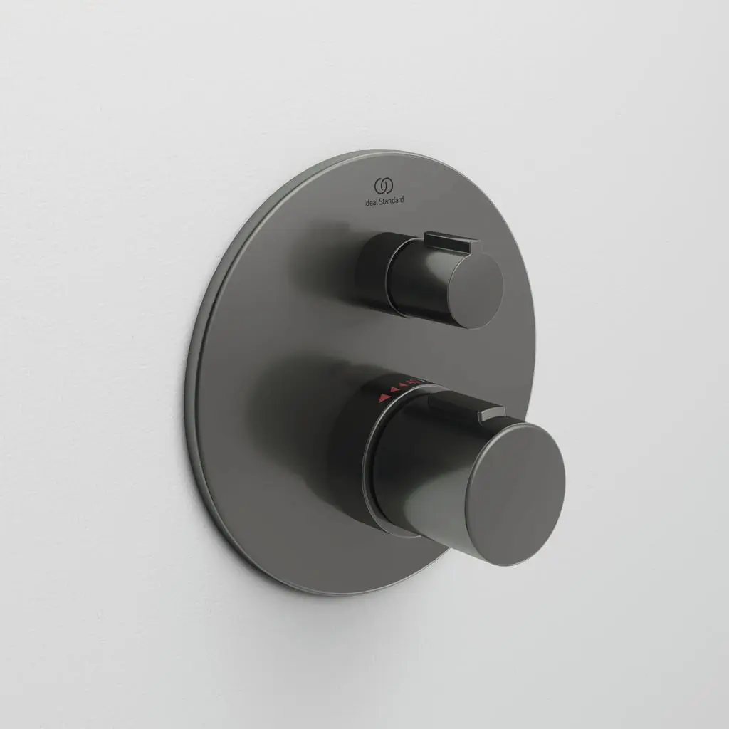 Ideal Standard CeraTherm - Inbouw Thermostatische Douchekraan, Magnetic Grey A5813A5 3 Ideal Standard CeraTherm - Inbouw Thermostatische Douchekraan, Magnetic Grey A5813A5 - Afbeelding 3