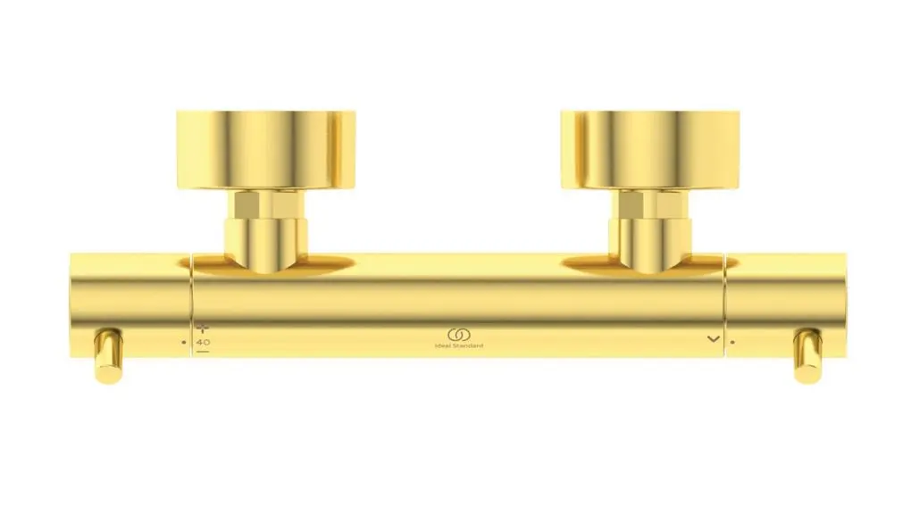 Ideal Standard CeraTherm - Thermostatische Douchekraan, Geborsteld Goud A7587A2 3 Ideal Standard CeraTherm - Thermostatische Douchekraan, Geborsteld Goud A7587A2 - Afbeelding 3