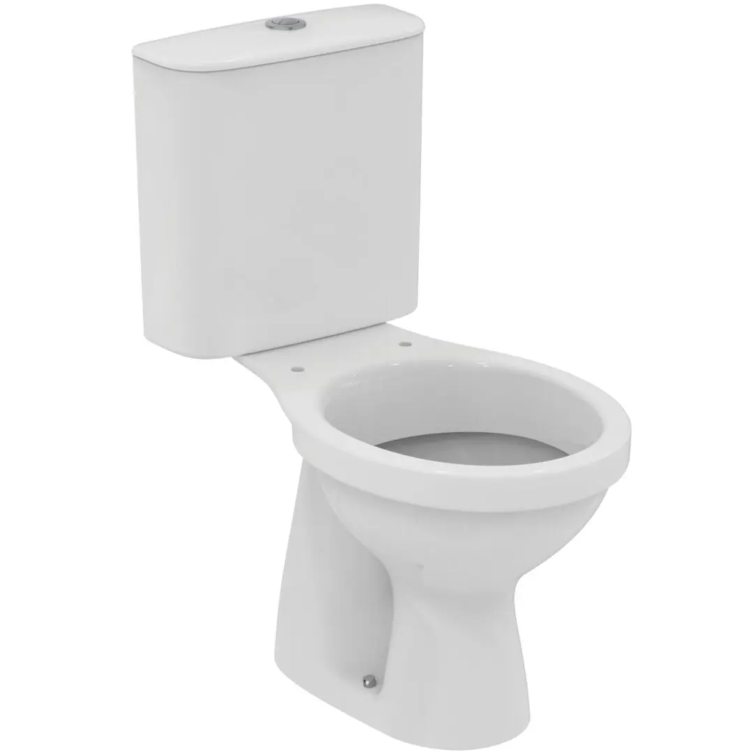 Ideal Standard Alpha - Duoblok Toiletpot, Achterafvoer, Wit R033801 1 Ideal Standard Alpha - Duoblok Toiletpot, Achterafvoer, Wit R033801