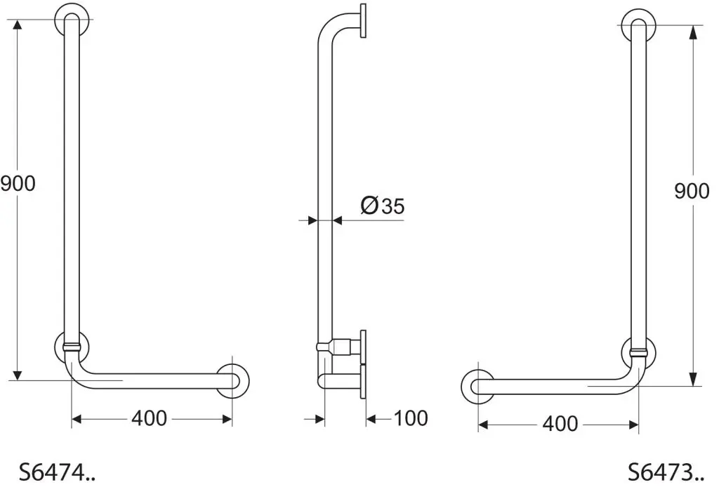 Ideal Standard Contour 21 - Wandgreep 90x40 Cm, Links, Wit S6474AC 2 Ideal Standard Contour 21 - Wandgreep 90x40 Cm, Links, Wit S6474AC - Afbeelding 2
