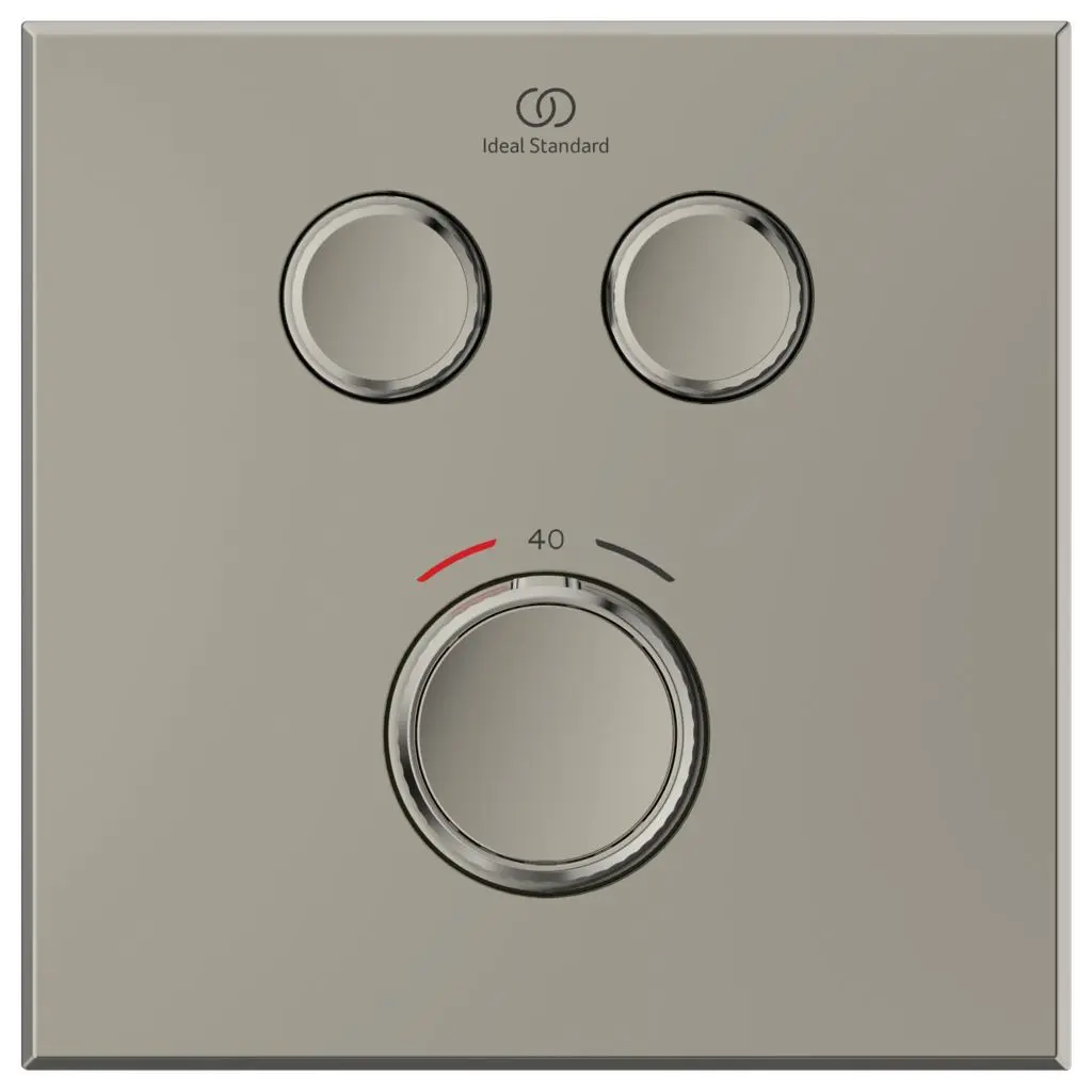 Ideal Standard CeraTherm Navigo - Inbouwthermostaat, Opbouwdeel, 2 Gebruikers, Silver Storm A7302GN 3 Ideal Standard CeraTherm Navigo - Inbouwthermostaat, Opbouwdeel, 2 Gebruikers, Silver Storm A7302GN - Afbeelding 3