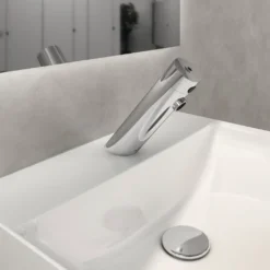 Ideal Standard SensorFlow - Electronische Wandkraan, Zonder Menging, Netvoeding, Chroom A7557AA -sanitino 310b62f68e53ccfa24b8ae6f