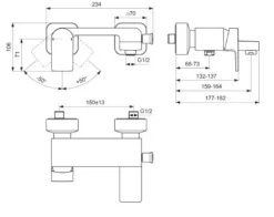 Ideal Standard Edge - Badkraan, Chroom A7121AA -sanitino 3b509df3fb0b3baddc15d4c5