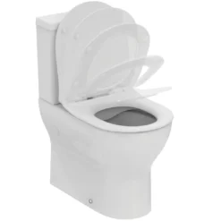 Ideal Standard Eurovit - Toiletcombinatie Met SoftClose-zitting, Vario Afvoer, RimLS+, Wit E336301 -sanitino 3bb84b6cb8783bb514d95a14
