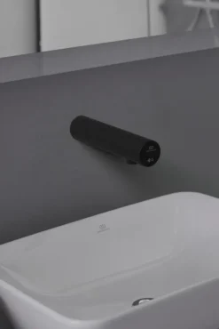 Ideal Standard SensorFlow - Electronische Wandkraan, Zonder Menging, Netvoeding, Zijdeachtig Zwart A7562XG -sanitino 40f32cb247b813c3652dc4b6 2