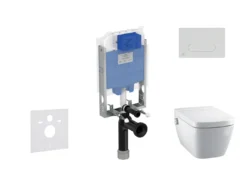 Ideal Standard ProSys - Toiletset- Inbouwreservoir, Douche-WC, WC-zitting TECEone, Oleas M1 Bedieningsplaat, Rimless, SoftClose, Chroom ProSys80M SP132