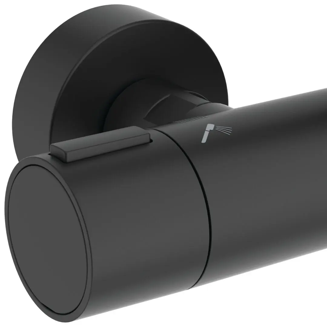 Ideal Standard ALU+ - Doucheset Met Thermostaat, Diameter 26 Cm, 2 Jets, Zijde Zwart BD583XG 5 Ideal Standard ALU+ - Doucheset Met Thermostaat, Diameter 26 Cm, 2 Jets, Zijde Zwart BD583XG - Afbeelding 5