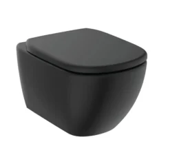 Ideal Standard Tesi - Hangend Toilet Met Toiletbril SoftClose, RimLS+, Zijde Zwart T5361V3