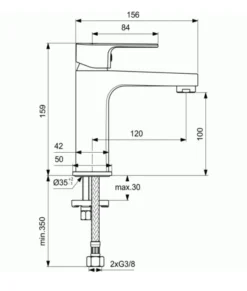 Ideal Standard Cerafine D - Wastafelkraan, Chroom BC553AA -sanitino 4e1dfd33c230882bd93624bd
