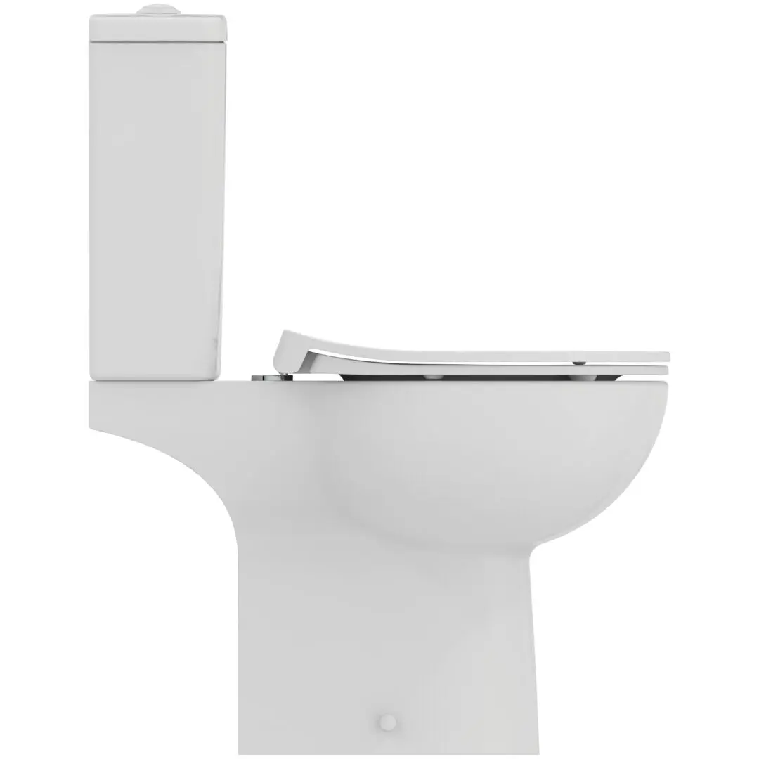 Ideal Standard Eurovit - Toilet-combi Met SoftClose Zitting, Vario Afvoer, Bodemvulling, RimLS+, Wit W007301 5 Ideal Standard Eurovit - Toilet-combi Met SoftClose Zitting, Vario Afvoer, Bodemvulling, RimLS+, Wit W007301 - Afbeelding 5