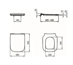 Ideal Standard I.Life B - Wc-bril, Wit T500201 -sanitino 4f10236c74316a7a98a059ab