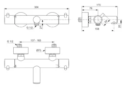 Ideal Standard CeraTherm - Thermostatische Badkraan, Staal A7588GN -sanitino 50c3fd2a843d9f53f044fc4b 1