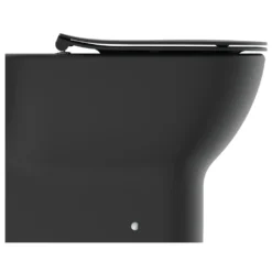 Ideal Standard Tesi - Staand Toilet Met Soft-Close Wc Bril, Horizontale Afvoer, AquaBlade, Zwart T3536V3 -sanitino 52bd5b76170eee54243bedfd