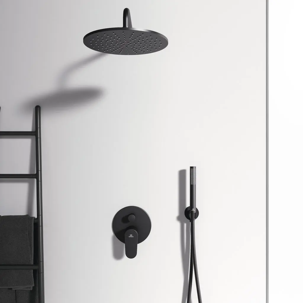 Ideal Standard Cerafine O - Inbouwkraan Voor 2 Uitgangen, Zwart BD135XG 4 Ideal Standard Cerafine O - Inbouwkraan Voor 2 Uitgangen, Zwart BD135XG - Afbeelding 4