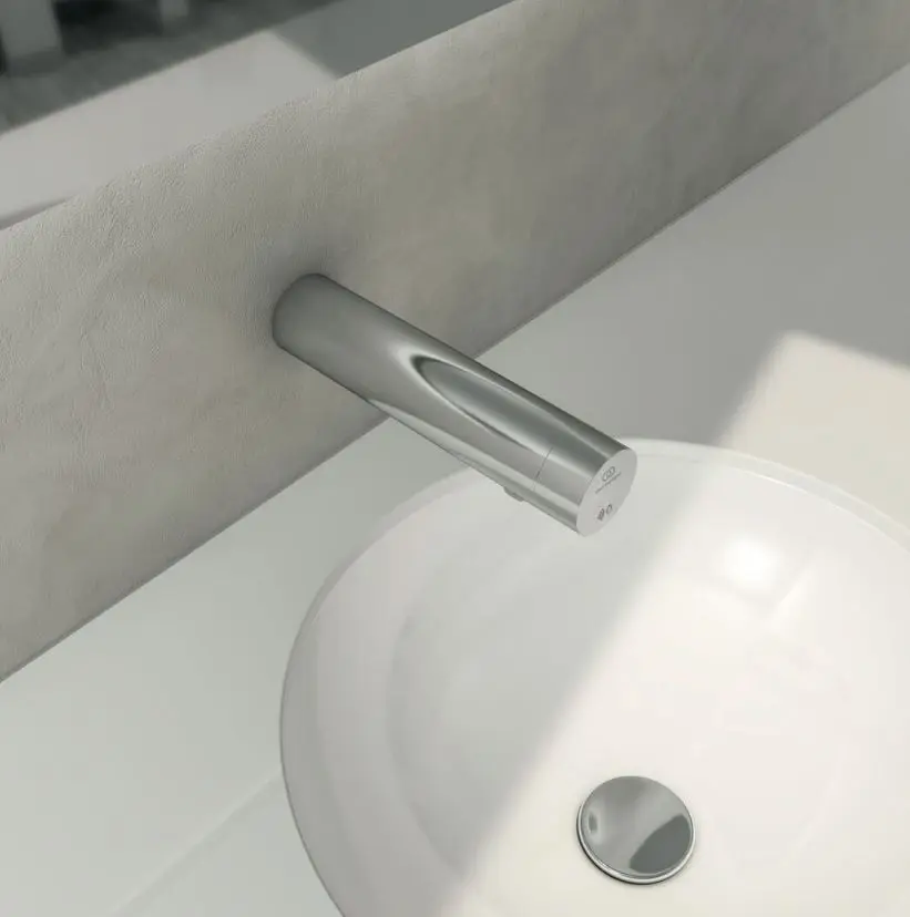 Ideal Standard SensorFlow - Electronische Wandkraan, Batterijvoeding, Chroom A7560AA 4 Ideal Standard SensorFlow - Electronische Wandkraan, Batterijvoeding, Chroom A7560AA - Afbeelding 4