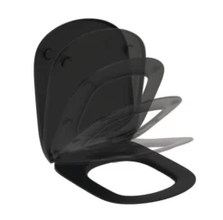 Ideal Standard Tesi - Toiletzitting, SoftClose, Zijde Zwart T5524V3 -sanitino 59965e26a608af9f70f0f0c7