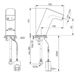 Ideal Standard Intelliflow - Elektronische Fonteinkraan, Netvoeding, Chroom A7858AA -sanitino 59a9490e4bae608421c570e1