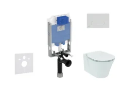 Ideal Standard ProSys - Toiletset- Inbouwreservoir, Closet, WC-zitting Connect Air, Oleas M1 Bedieningsplaat, Aquablade, SoftClose, Chroom ProSys80M SP96