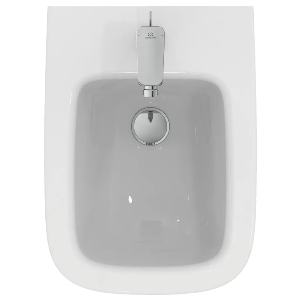 Ideal Standard I.Life S - Hangend Bidet, 355x480 Mm, Met Overloop, Kraangat, Wit T459301 4 Ideal Standard I.Life S - Hangend Bidet, 355x480 Mm, Met Overloop, Kraangat, Wit T459301 - Afbeelding 4