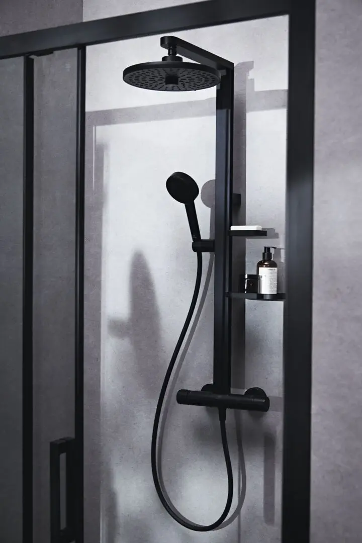 Ideal Standard ALU+ - Doucheset Met Thermostaat, Diameter 26 Cm, 2 Jets, Zijde Zwart BD583XG 10 Ideal Standard ALU+ - Doucheset Met Thermostaat, Diameter 26 Cm, 2 Jets, Zijde Zwart BD583XG - Afbeelding 10