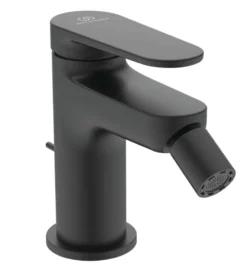Ideal Standard Cerafine Nuovo - Bidetkraan Met Uitloop, Zijdeglans Zwart BD775XG