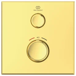 Ideal Standard CeraTherm Navigo - Inbouwthermostaat, Opbouwdeel, Brushed Gold A7301A2 6 Ideal Standard CeraTherm Navigo - Inbouwthermostaat, Opbouwdeel, Brushed Gold A7301A2 -sanitino 71f0477f3b8806f23dea0e02
