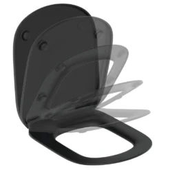 Ideal Standard Tesi - Wc Bril SoftClose, Zwart T3529V3