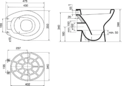 Ideal Standard Uitstortgootstenen - Plastic Rooster Voor Uitstortgootsteen Eurovit VV612000 -sanitino 7c944c8da4e7e0fd43327347