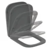 Ideal Standard I.Life B - WC Zitting Wrapover, SoftClose, Glanzend Grijs T468358