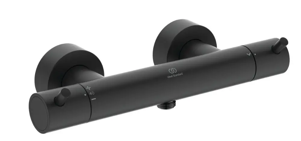 Ideal Standard CeraTherm - Thermostatische Douchekraan, Zijdeglans Zwart A7587XG 1 Ideal Standard CeraTherm - Thermostatische Douchekraan, Zijdeglans Zwart A7587XG