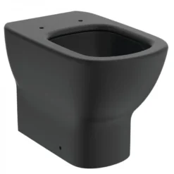 Ideal Standard Tesi - Staand Toilet, Horizontale Afvoer, AquaBlade, Zwart T0077V3