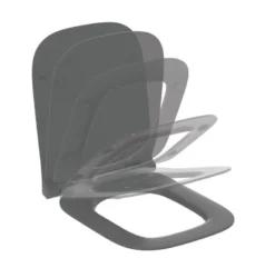 Ideal Standard I.Life B - Toiletzitting, SoftClose, Glanzend Grijs T500358 -sanitino 93fc8615f7ca5f29805e8154