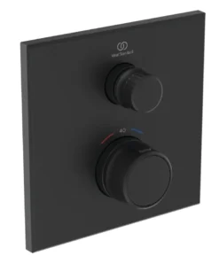 Ideal Standard CeraTherm Navigo - Thermostatische Inbouw Douchekraan, Zijdeglans Zwart A7301XG