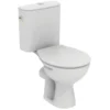 Ideal Standard Alpha - Toilet-combinatie Met Zitting, Vario-afvoer, Zij-inlaat, Wit W333401