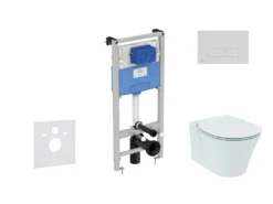 Ideal Standard ProSys - Toiletset- Inbouwreservoir, Closet, WC-zitting Connect Air, Oleas M2 Bedieningsplaat, Aquablade, SoftClose, Mat Chroom ProSys120M SP20