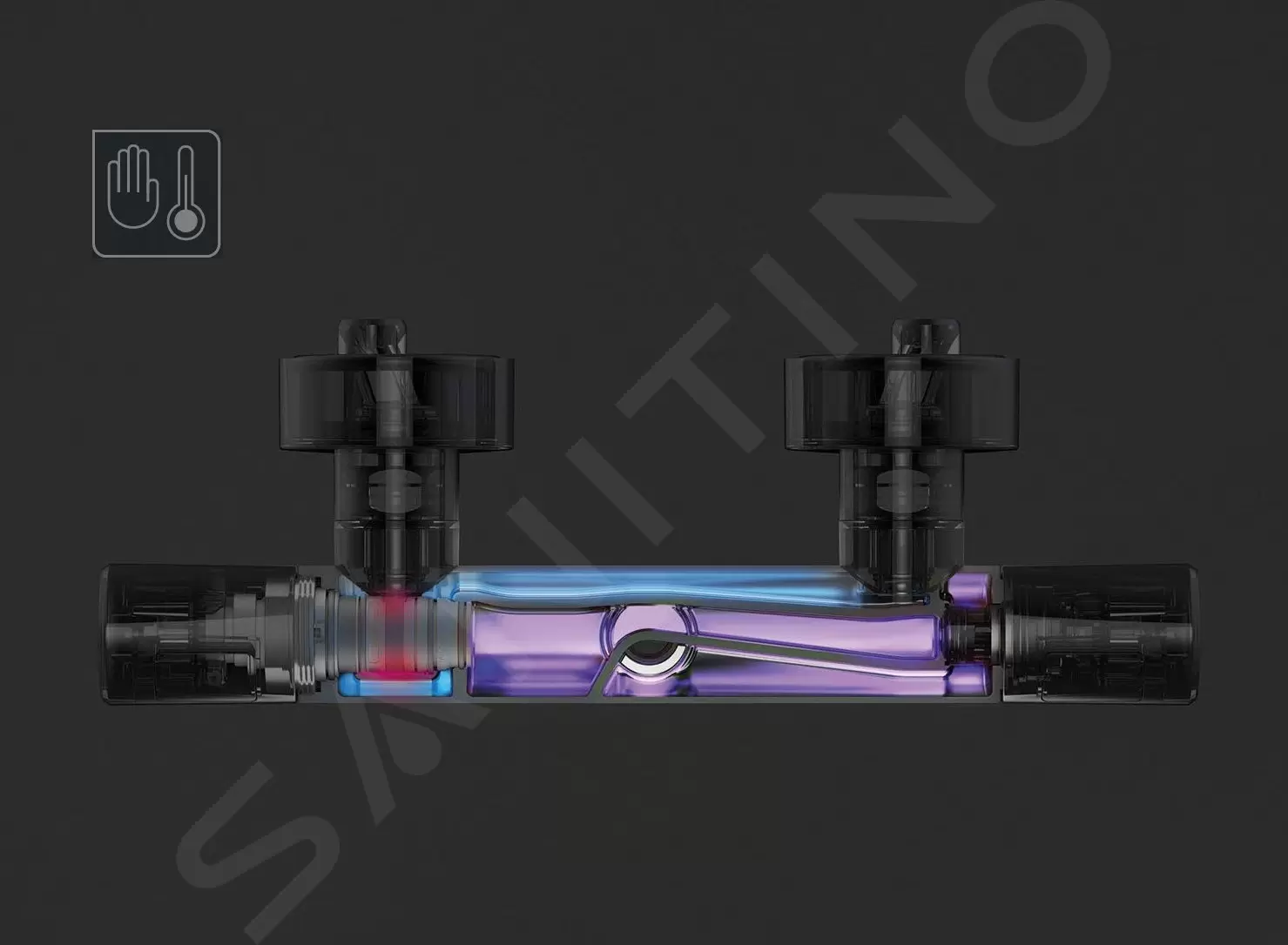 Ideal Standard CeraTherm Navigo - Inbouwthermostaat, Opbouwdeel, 2 Gebruikers, Chroom A7296AA 6 Ideal Standard CeraTherm Navigo - Inbouwthermostaat, Opbouwdeel, 2 Gebruikers, Chroom A7296AA - Afbeelding 6