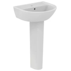 Ideal Standard Eurovit - Wastafel 50x44 Cm, Met Overloop, Kraangat, Wit W332801 7 Ideal Standard Eurovit - Wastafel 50x44 Cm, Met Overloop, Kraangat, Wit W332801 -sanitino a5a91e5878c74146b348566e