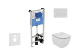 Ideal Standard ProSys - Toiletset- Inbouwreservoir, Closet, WC-zitting Tesi, Oleas M2 Bedieningsplaat, Wit ProSys120M SP13