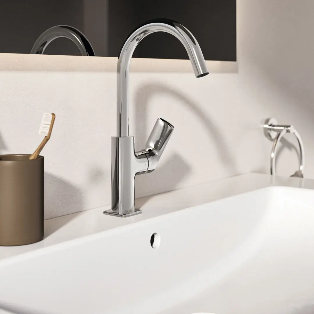 Ideal Standard Ceralife C - Wastafelkraan Met Draaibare Uitloop, Chroom BE053AA 5 Ideal Standard Ceralife C - Wastafelkraan Met Draaibare Uitloop, Chroom BE053AA - Afbeelding 5