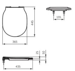Ideal Standard Connect Air - Wc Bril, Soft-Close, Zwart E0368V3 -sanitino c406d8a2e7c37cbb8b2f159e