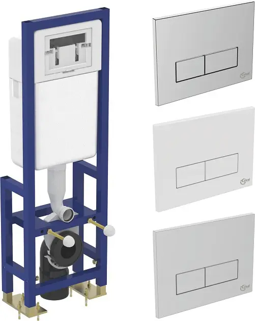 Ideal Standard Bedieningsplaten - Ideal System Mechanisch Bedieningspaneel, Wit W3708AC 4 Ideal Standard Bedieningsplaten - Ideal System Mechanisch Bedieningspaneel, Wit W3708AC - Afbeelding 4