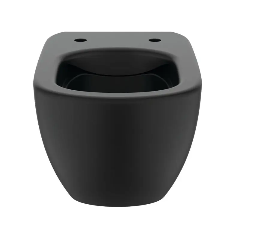 Ideal Standard Tesi - Hangend Toilet, RimLS+, Zijde Zwart T4932V3 3 Ideal Standard Tesi - Hangend Toilet, RimLS+, Zijde Zwart T4932V3 - Afbeelding 3