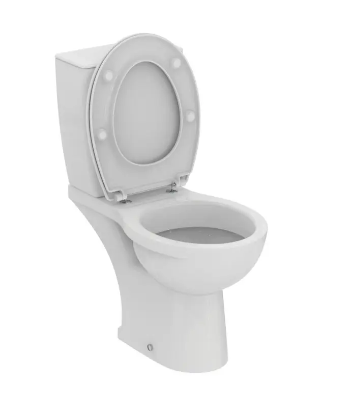 Ideal Standard Eurovit - Duoblok Met Zitting, Achteruitlaat, Wit W328801 3 Ideal Standard Eurovit - Duoblok Met Zitting, Achteruitlaat, Wit W328801 - Afbeelding 3