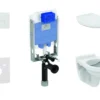 Ideal Standard ProSys - Toiletset - Inbouwreservoir, Closet Alpha Met WC-zitting, Oleas M2 Bedieningsplaat, Mat Chroom ProSys80M SP104
