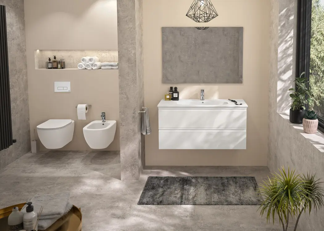 Ideal Standard Tesi - Hangend Bidet, 360x530 Mm, Mat Wit T3552V1 4 Ideal Standard Tesi - Hangend Bidet, 360x530 Mm, Mat Wit T3552V1 - Afbeelding 4